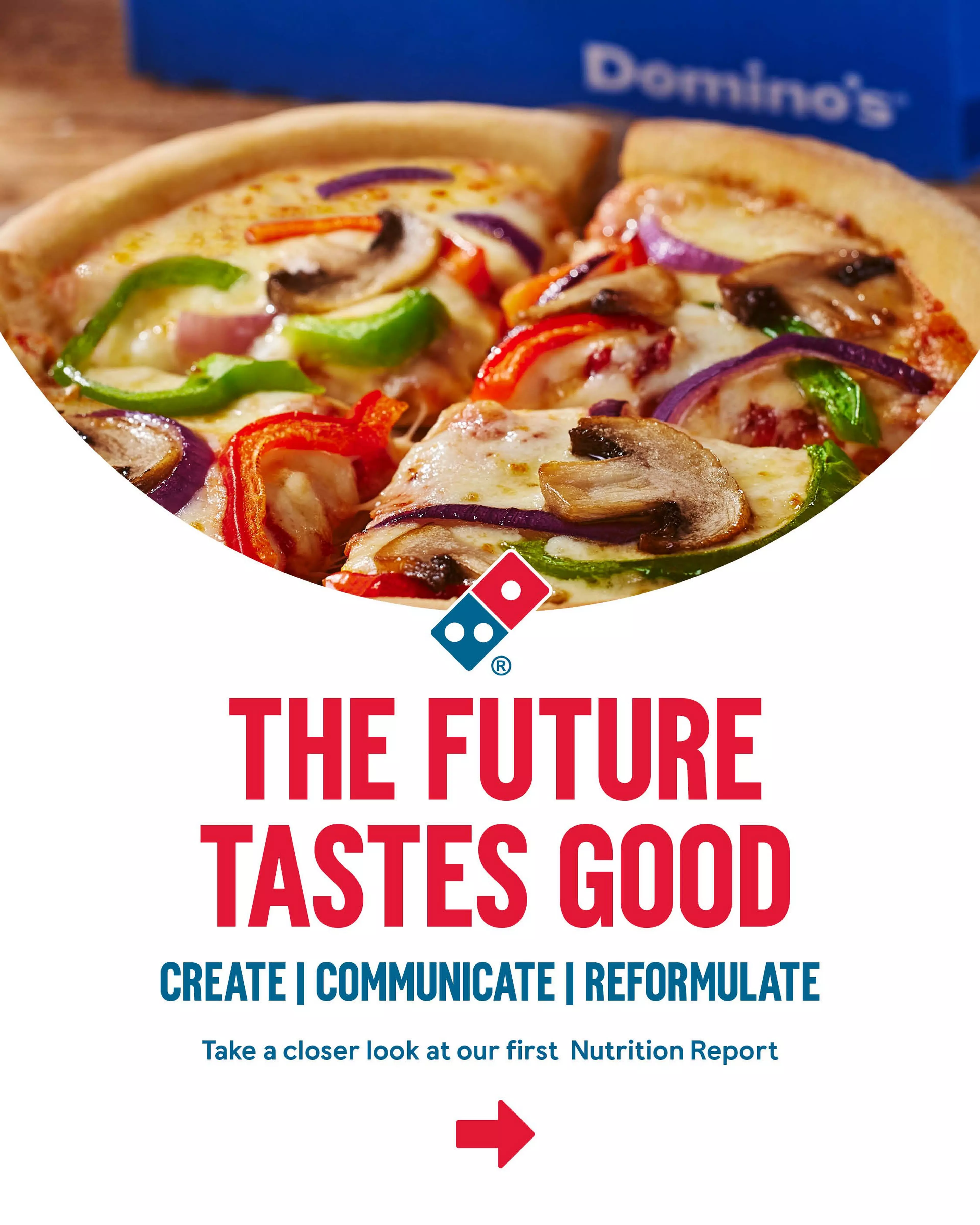 Domino’s UK & I has published its first Nutrition Report, “The Future Tastes Good”. 

 