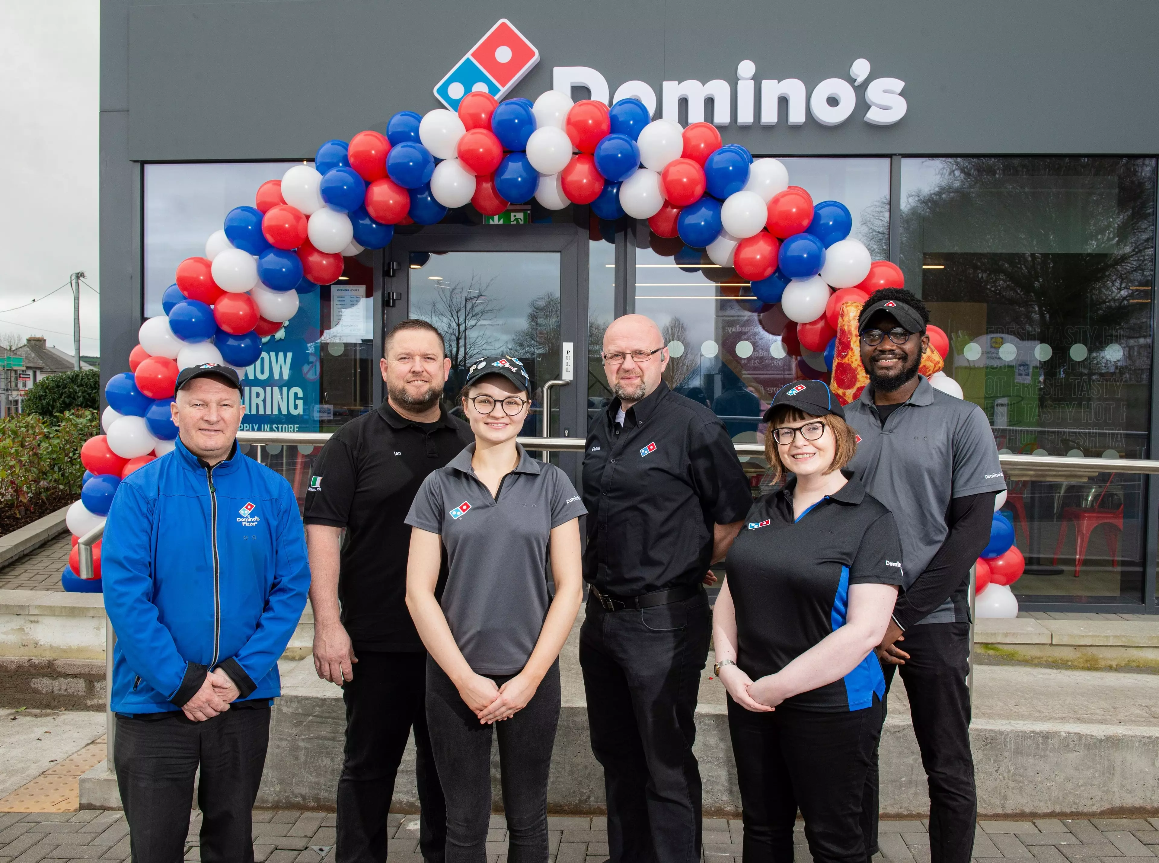 Domino's Pizza opening Wilton with members of the team