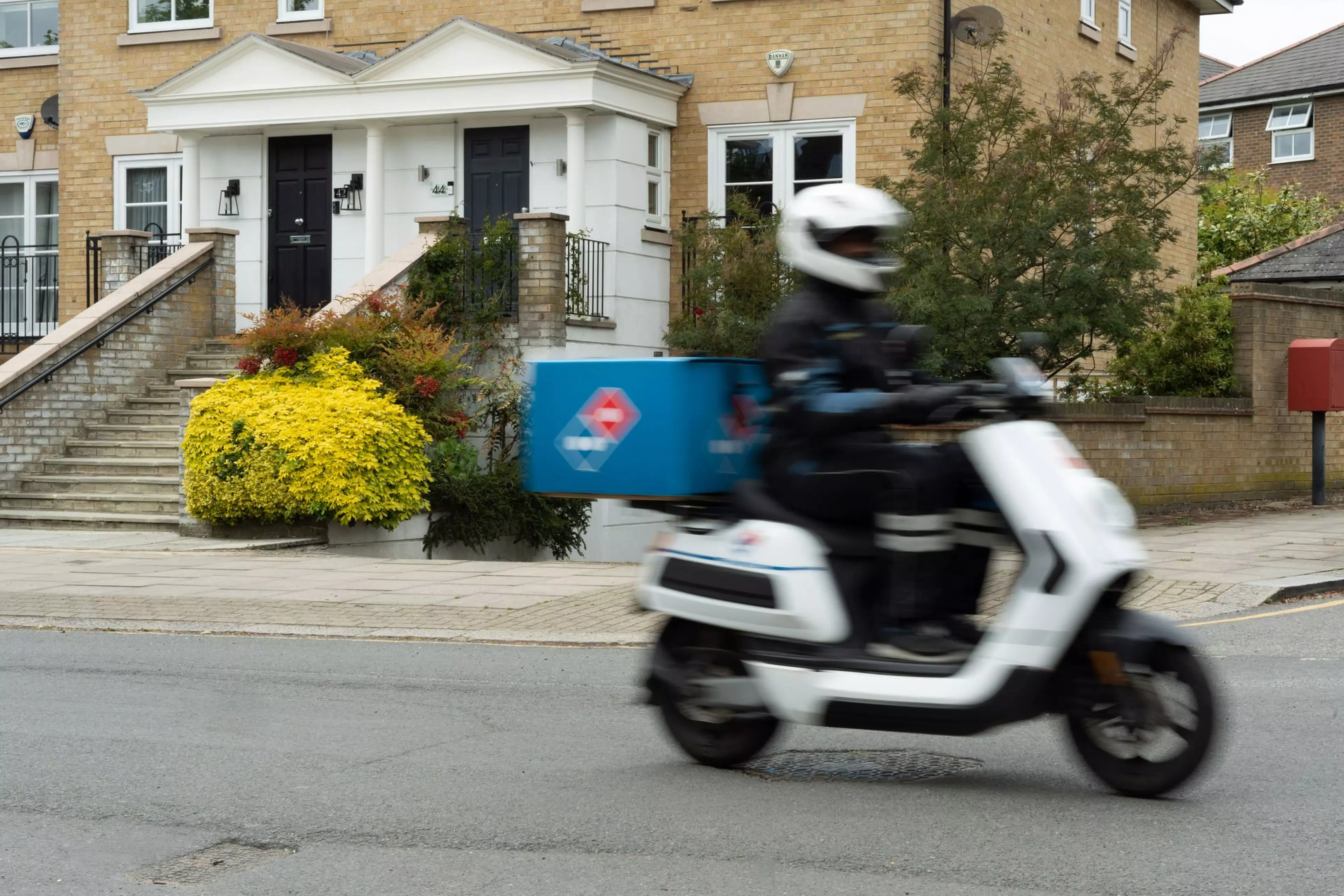 Domino's Delivery Driver on delivery