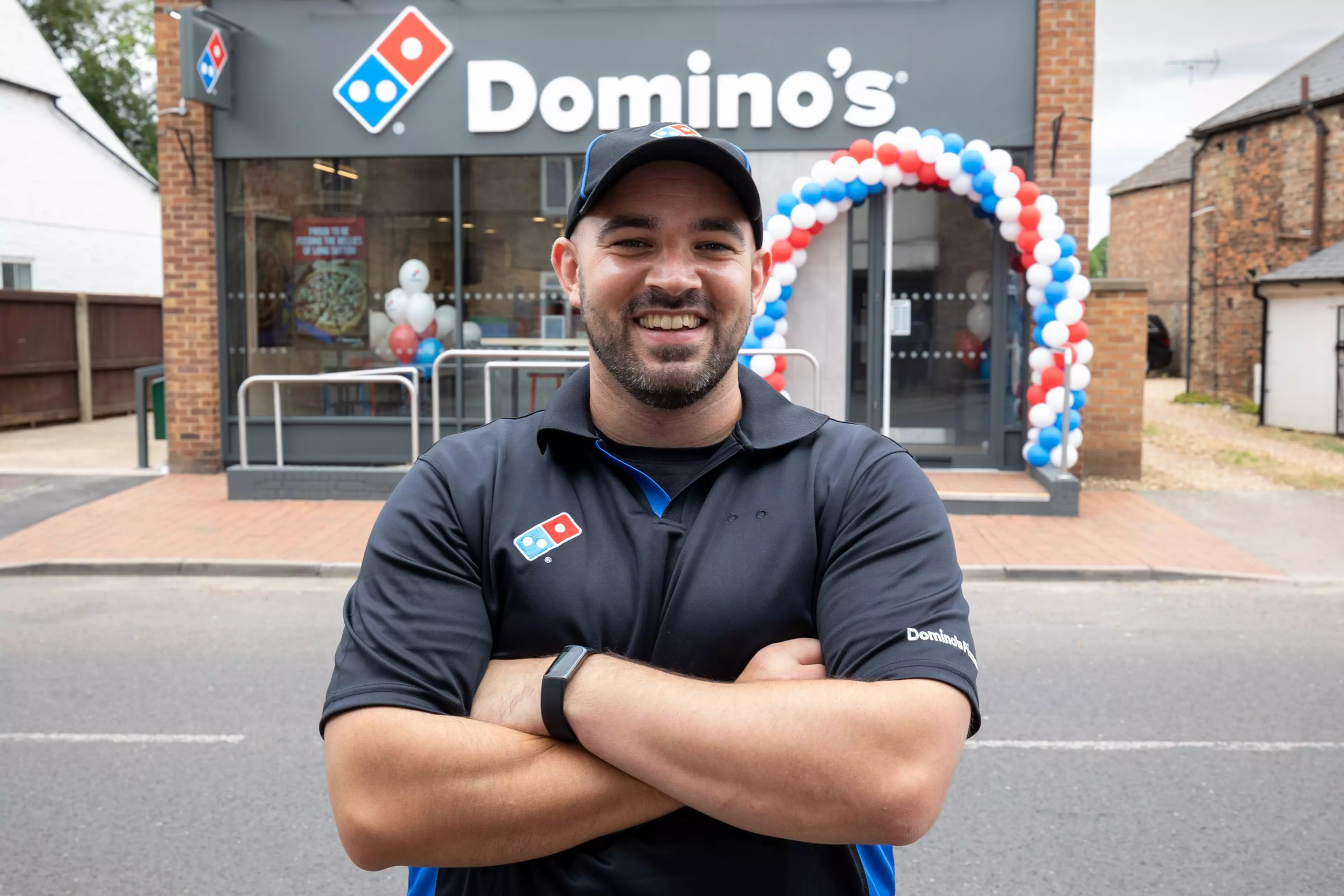 Dominos cow at the front of head office