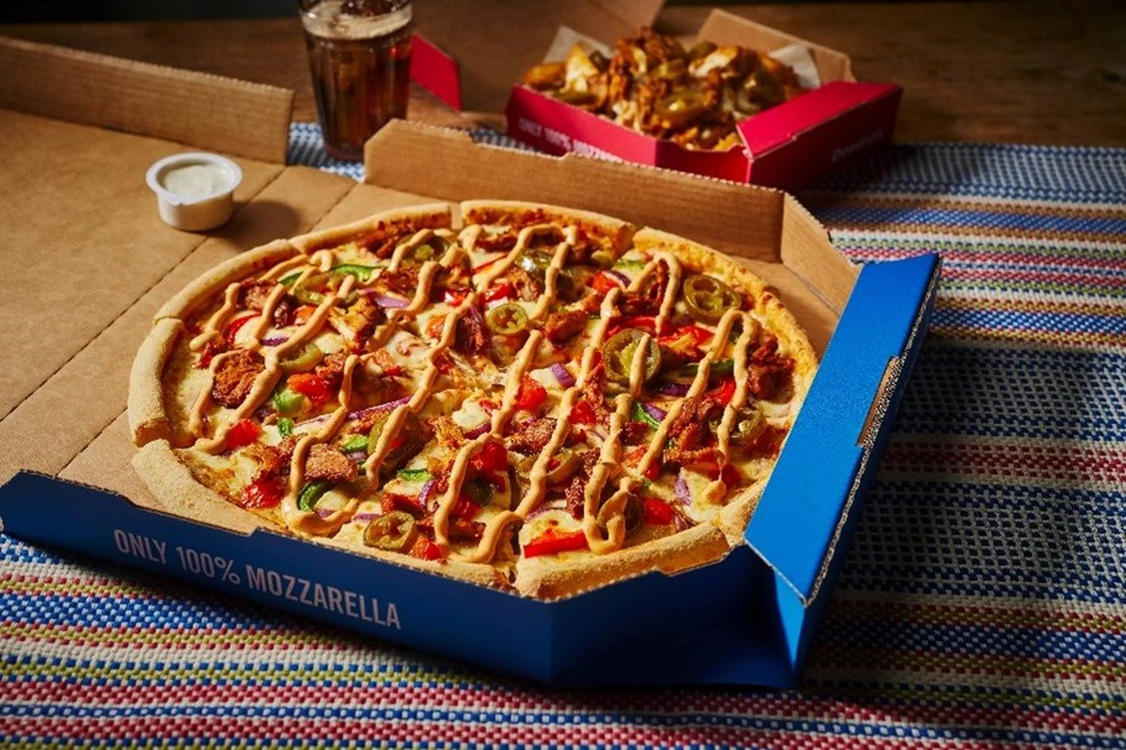 The chicken mexicana pizza