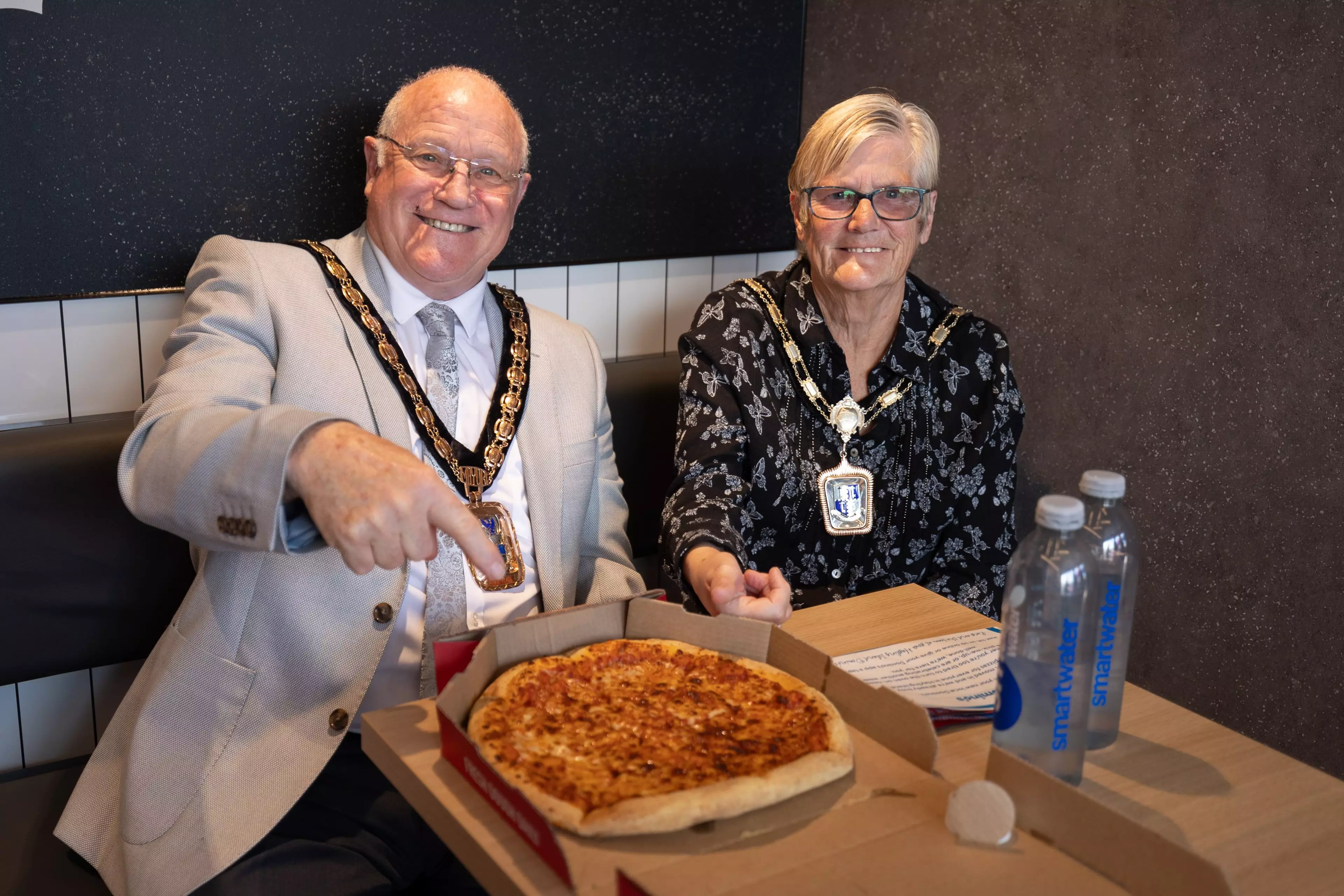 Domino's store celebrating money raised for teenage cancer trust