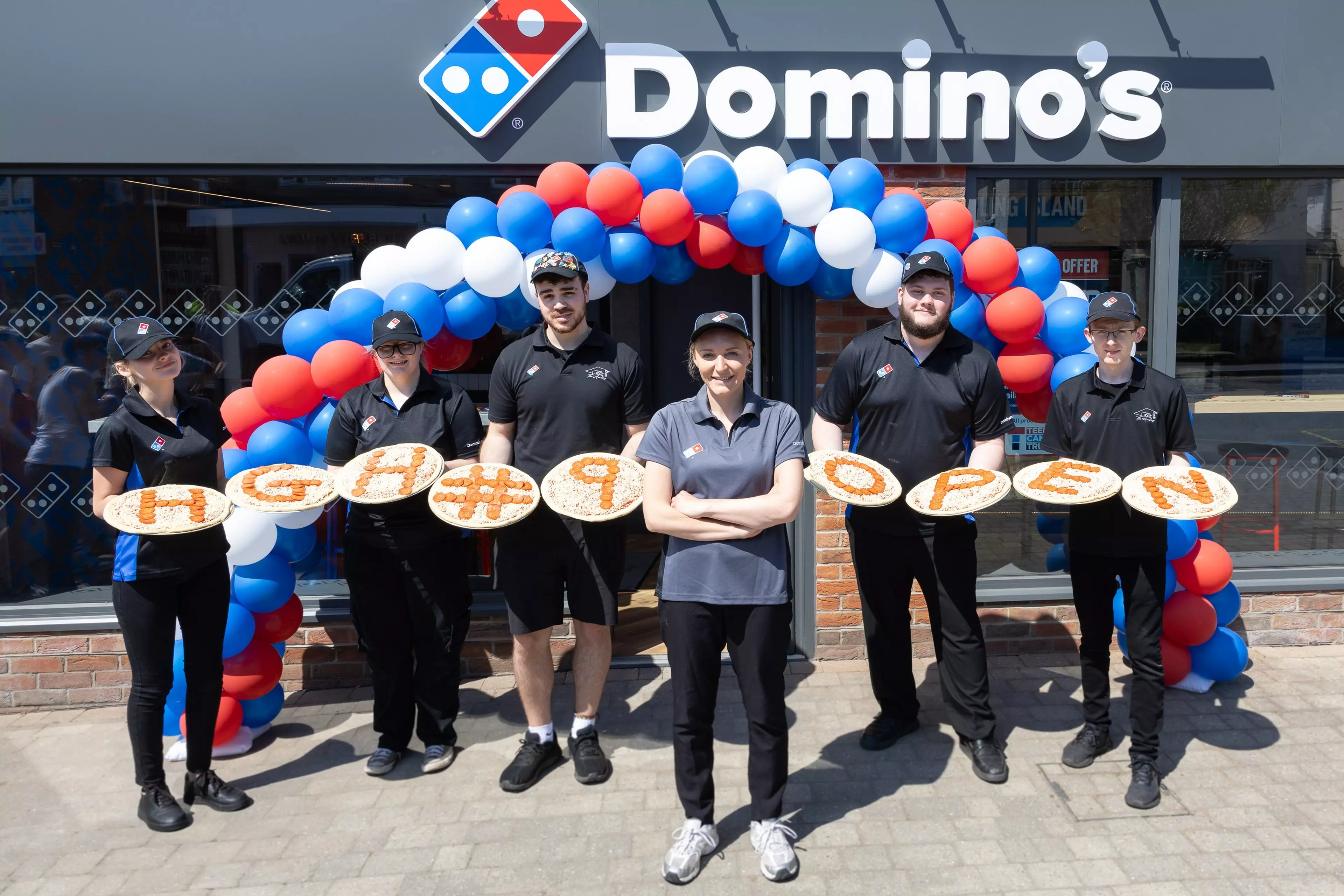 3 Domino's staff